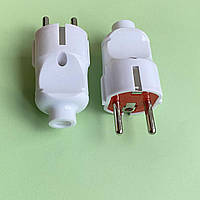 Вилка електрична 220V 10A, пряма, з заземленням