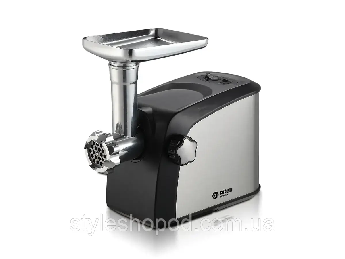 Електром’ясорубка 3в1 4200 Вт — м’ясорубка, соковитискач і шатківниця з насадкою для ковбас BITEK | СтильШоп, фото 1