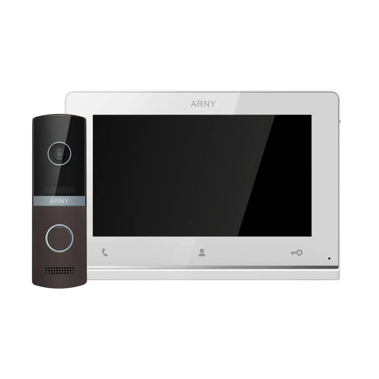 Комплект відеодомофона ARNY AVD-7123 White/ Brown