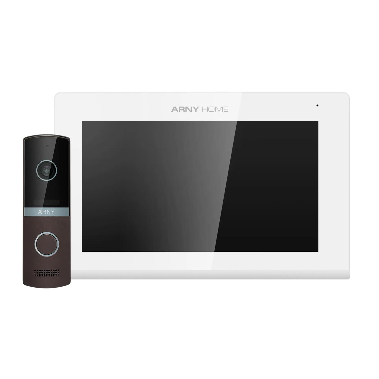 Комплект відеодомофона ARNY AVD-7423A Білий/ Коричневий