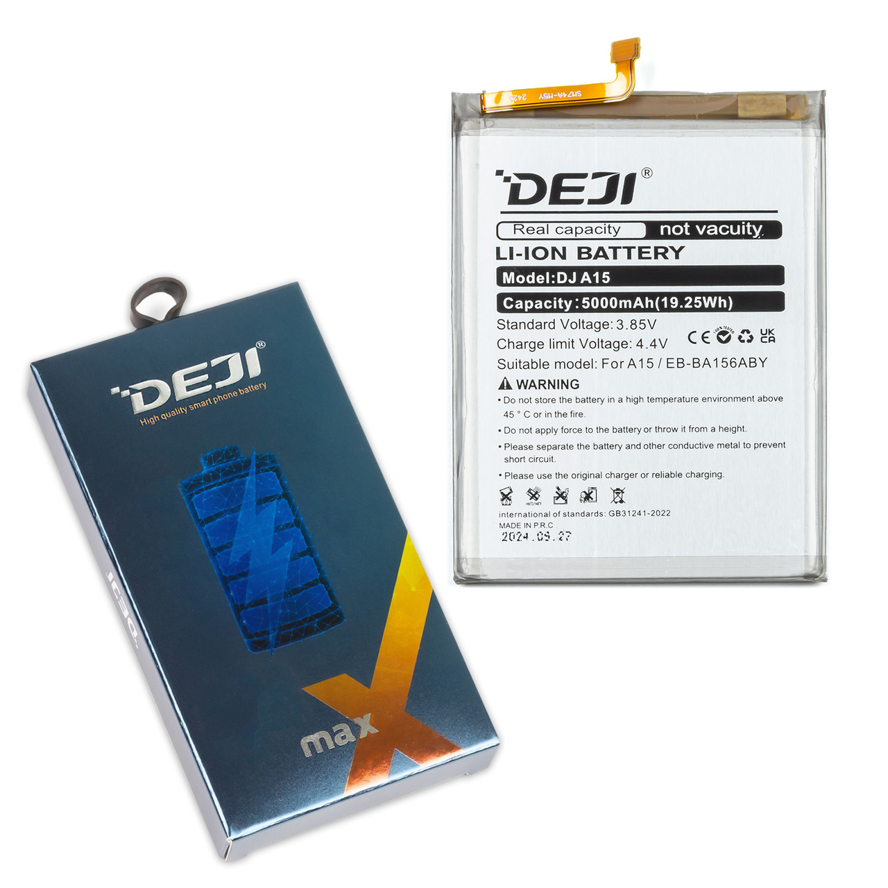 АКБ SAMSUNG A155/A156 A15 (4G)/A15 (5G) (2024) (EB-BA156ABY) DEJI (5000 mAh)