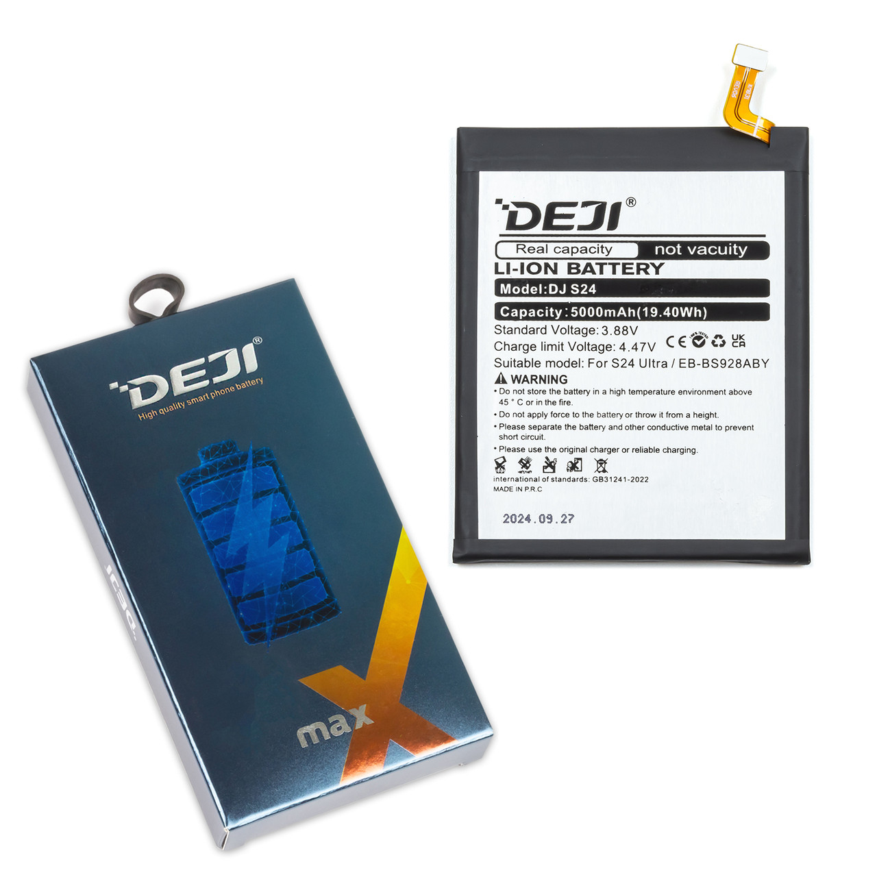 АКБ SAMSUNG S928 S24 Ultra (2024) (EB-BS928ABY) DEJI (5000 mAh)