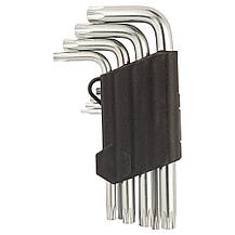 Ключі TORX 9шт T10-T50 мм CrV (короткі з отвором) SIGMA (4022211), фото 3