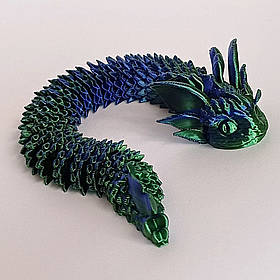 Рухлива іграшка дракон 3D, 19 см/Гнучка іграшка 3д змійка