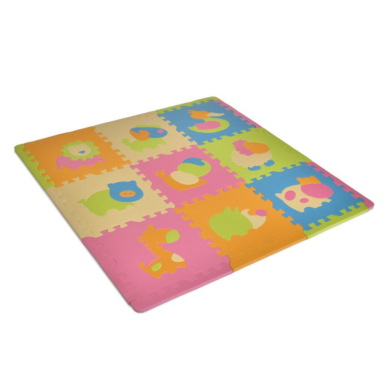 Килимок Мозаїка MR 1288 EVA, 9 деталей, пазли, тварини, 31-31-1,4см, фото 1