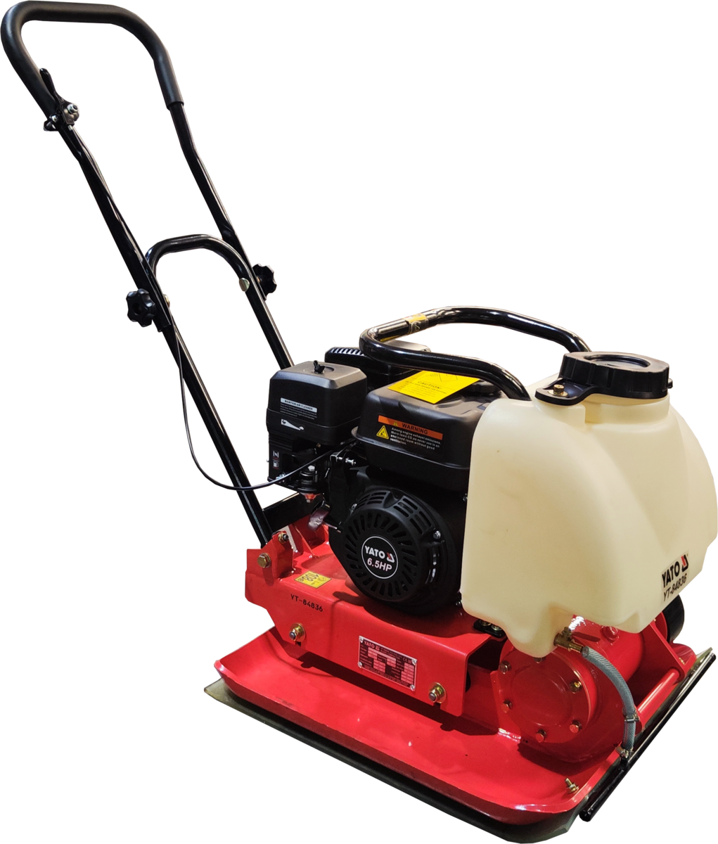 Трамбівка бензинова YATO дв- 6,5 к.с. 5500 уд/хв, хід- 25см/с, глиб. ущільн 38см