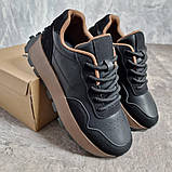Комбіновані кросівки з натуральної шкіри на платформі, фото 2
