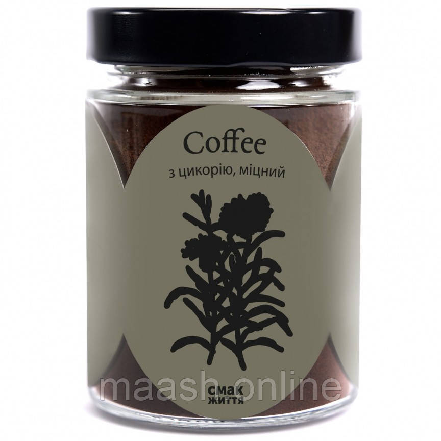 Трав'яна кава з цикорію міцна Смак Життя, 100 г, фото 1