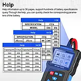 Аналізатор тестор АКБ BT300 дисплей 2.4" (меню англ. язик), фото 3