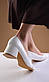 Туфлі жіночі білі на підборах Т1879, фото 5
