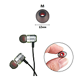 Амбушюри силіконові 3.8 мм насадки для вакуумних навушників та гарнітур розмір M сіро-червоні, фото 4