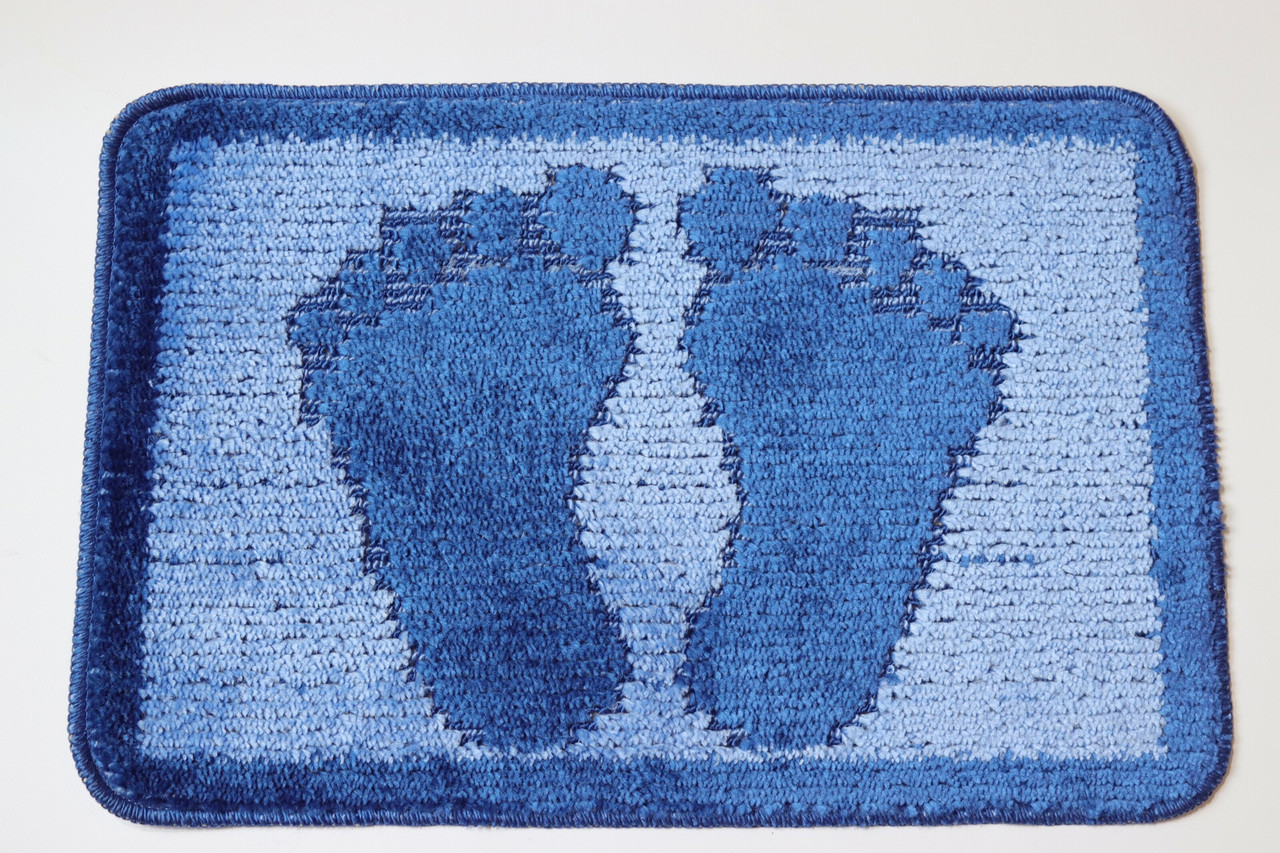 Килимок для ванної/туалету Ноги 40*60 см Vonaldi 1725/blue legs