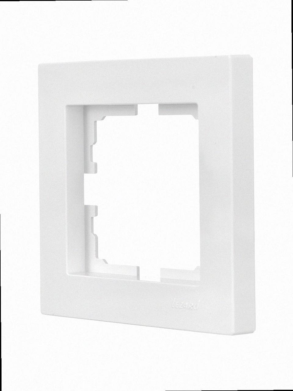Рамка одинарна VESNA біла (10шт/120шт) (без рамки) 742-0200-146 LEZARD, фото 1
