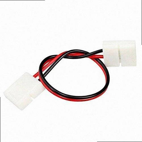 Конектор для стрічки світлодіодної OEM SC-07-SWS-10-2 10mm 2joints wire (провод-2 затискача) SC-07-SWS-10-2, фото 1