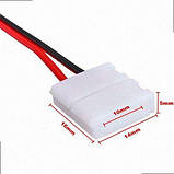 Конектор для стрічки світлодіодної OEM SC-07-SWS-10-2 10mm 2joints wire (провод-2 затискача) SC-07-SWS-10-2, фото 3