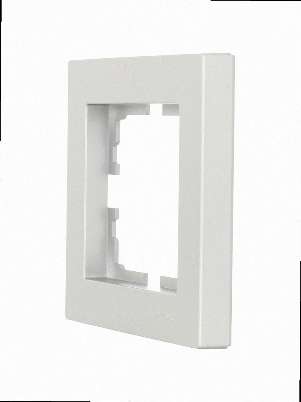 Рамка одинарна VESNA сіра (10шт/120шт) (без рамки) 742-3500-146 LEZARD, фото 1