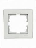 Рамка одинарна VESNA сіра (10шт/120шт) (без рамки) 742-3500-146 LEZARD, фото 3