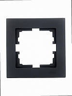 Рамка одинарна VESNA чорна (10шт/120шт) (без рамки) 742-4200-146 LEZARD