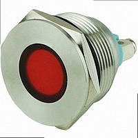 Індикатор металевий TY22A 22мм 220В червоний IP67 TY22AR ENERGIO