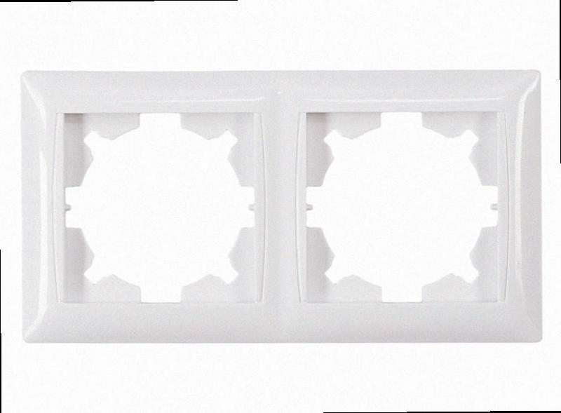 Рамка 2-а горизонтальна PRIMERA (білий) 3022 3022 LUXEL, фото 1