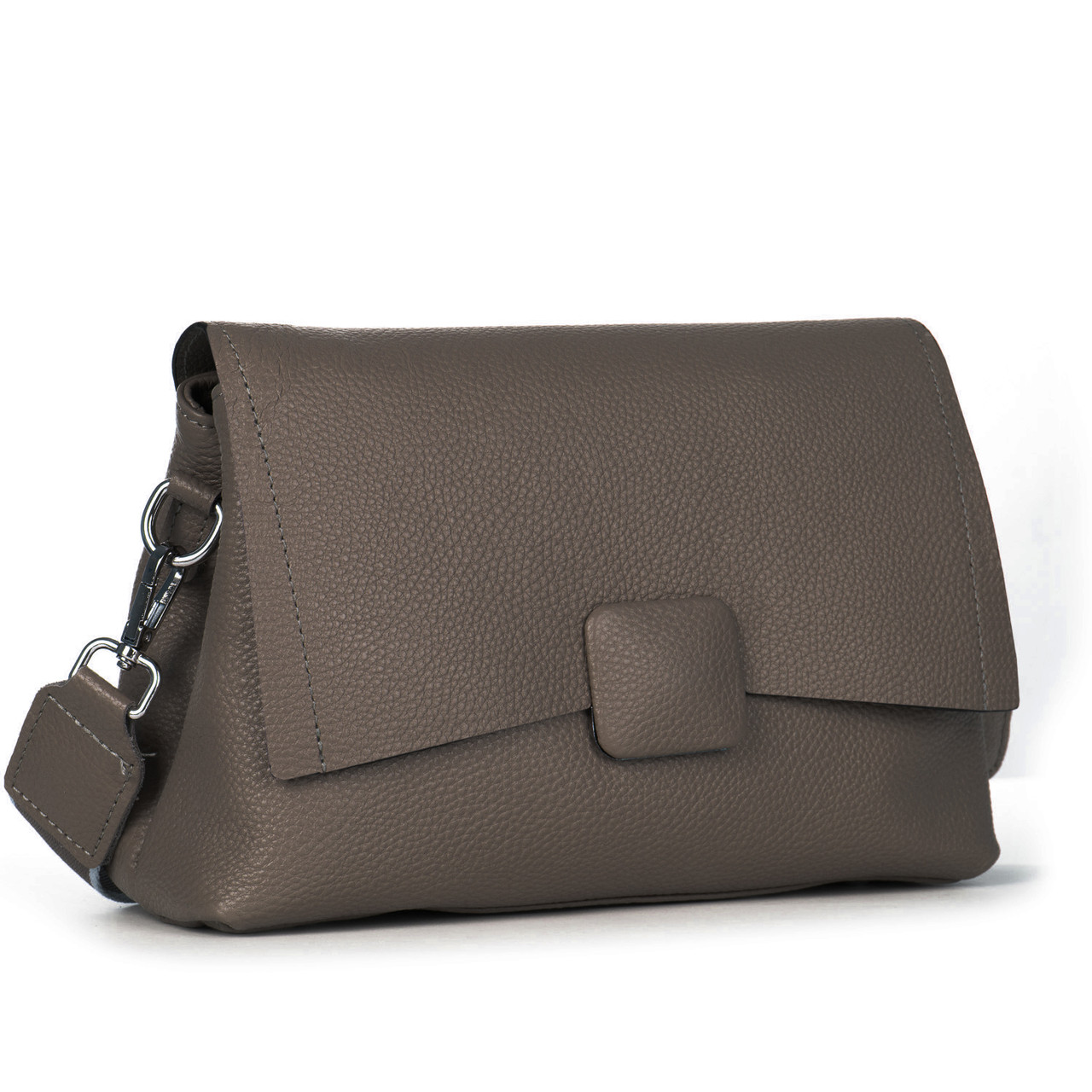 Сумка Женская Классическая кожа 99115 gray Купити жіночі сумки гуртом і в роздріб із натуральної шкіри в Україні