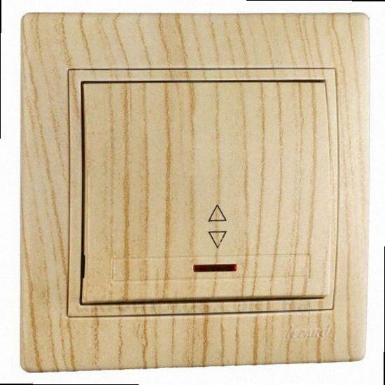 Прохідний Вимикач Mira дуб вибілений матовий 701-5252-114 LEZARD, фото 1