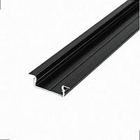 Алюмінієвий Профіль врізний ЛПВ7B 7х16, чорний (палиця 2м), м LPV-7B BIOM