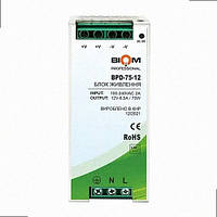 Блок живлення Professional DC12 75W BPD-75-12 6,5A під DIN-рейку BPD-75-12 BIOM