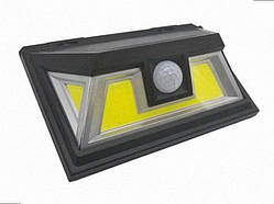 Світильник на батареї сонячний настінний LED 10W COB чорний 701330