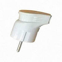 Побутова вилка 16 А кутова з/к біла HC-P3AW ENERGIO