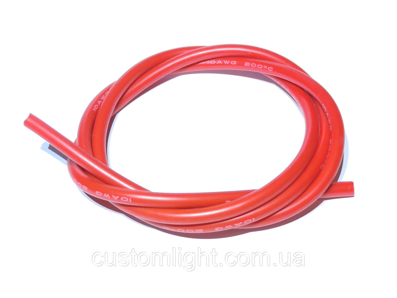 Провід мідний 10AWG у силіконовій ізоляції червоний
