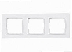 Рамка 3-а горизонтальна JAZZ (білий) 9023 9023 LUXEL