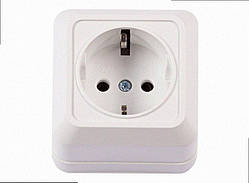 З заземленням Розетка OPERA (білий) 2004 2004 LUXEL