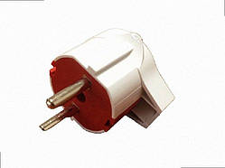 Вилка для розетки, вилка євро 220В, 16А, вилка кутова 715-0301-603 LEZARD