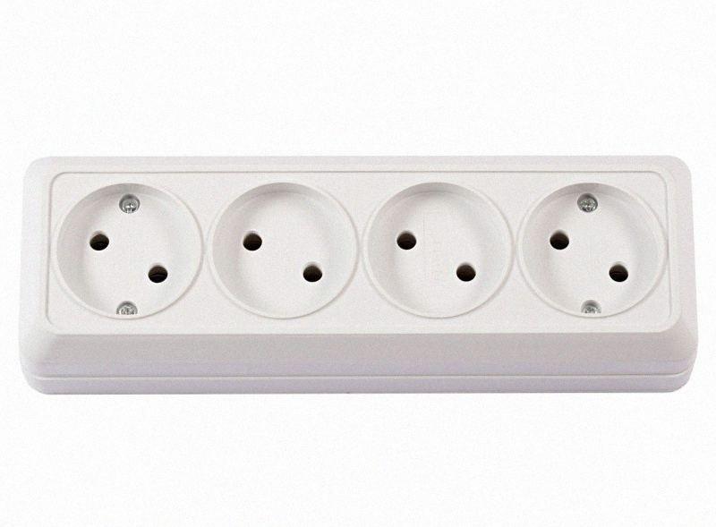 Чітверна розетка OPERA (білий) 2015, фото 1