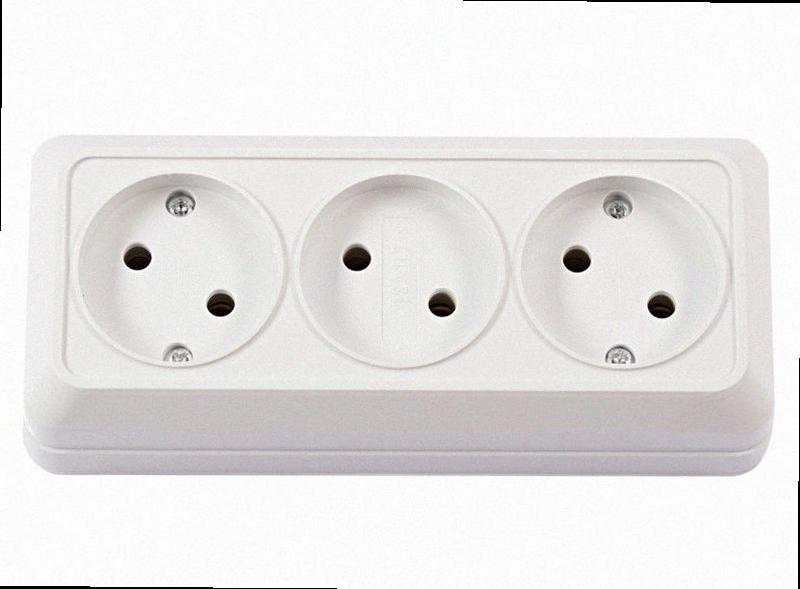 Потрійна розетка OPERA (білий) 2013 2013 LUXEL, фото 1