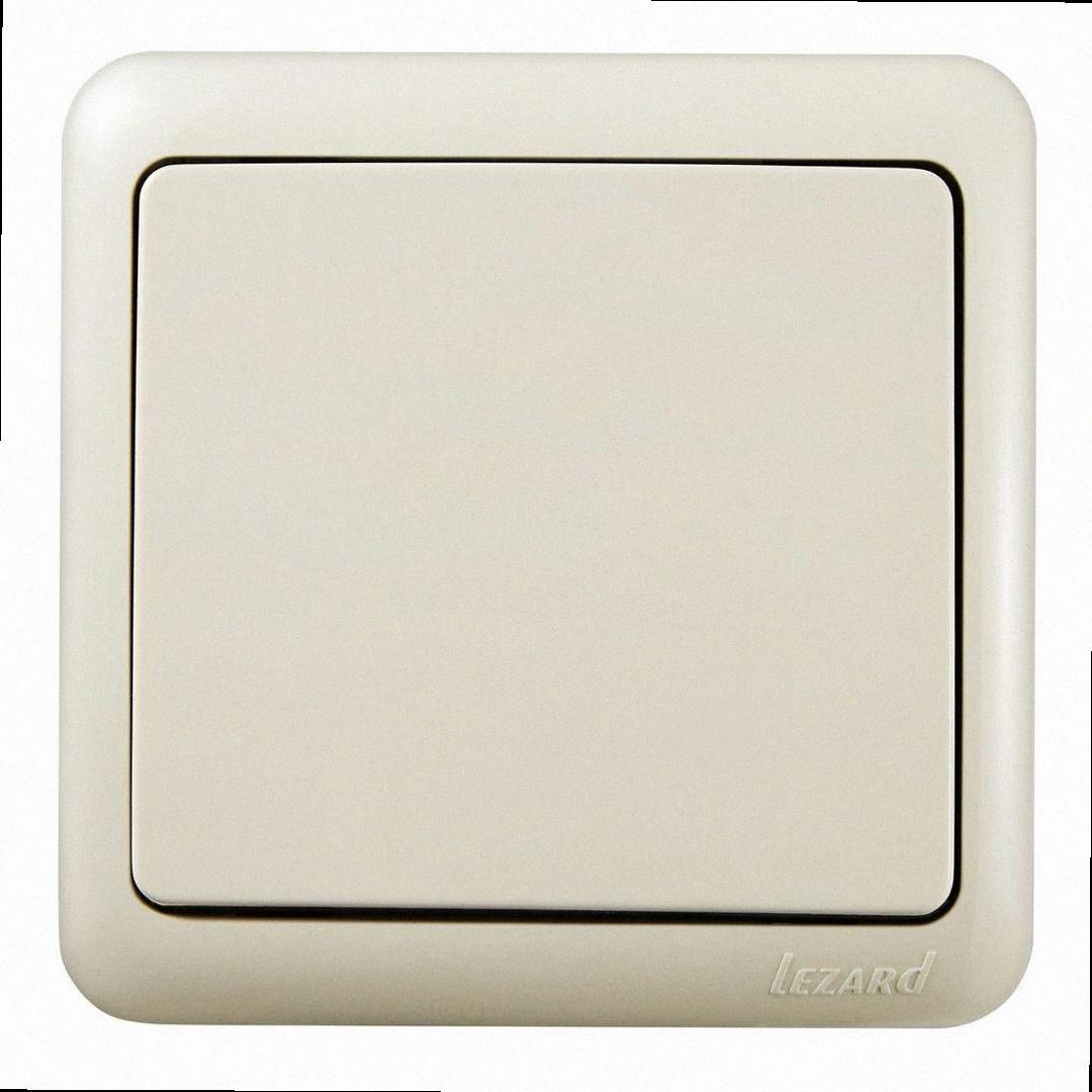 Вимикач (12шт/уп) крем 751-0300-100 LEZARD, фото 1