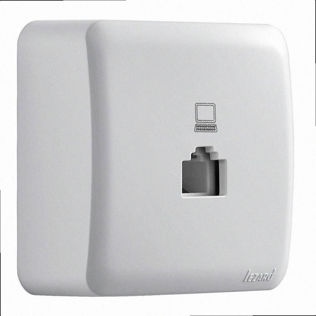 Розетка комп'ютерна Viola білий 751-0200-139 LEZARD, фото 1