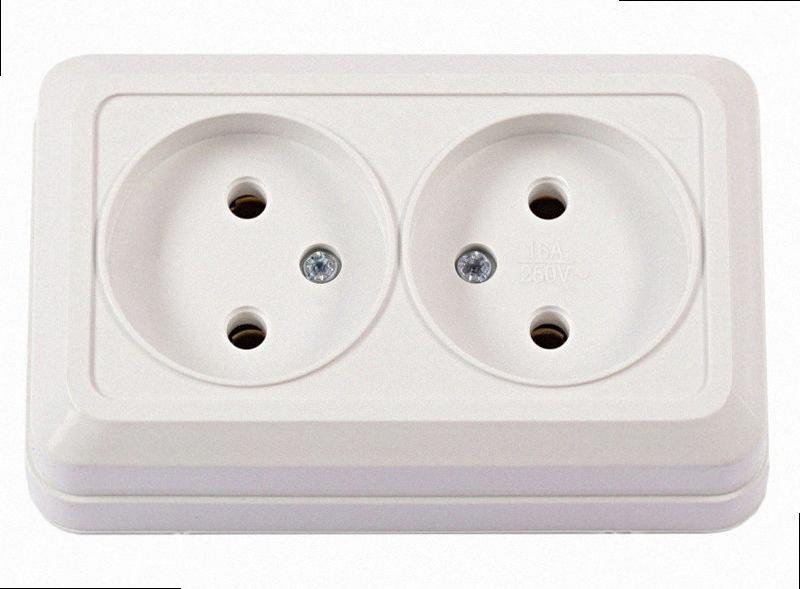 Розетка подвійна OPERA (білий) 2007 2007 LUXEL, фото 1