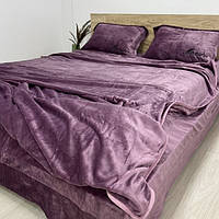 Велюрова постільна білизна Євро розмір