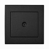 Прохідна Розетка TV Rain антрацит (без рамки) 703-4288-129 LEZARD, фото 2