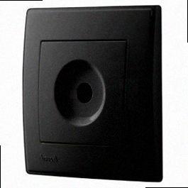 TV Розетка кінцева Rain антрацит (без рамки) 703-4288-130 LEZARD, фото 1