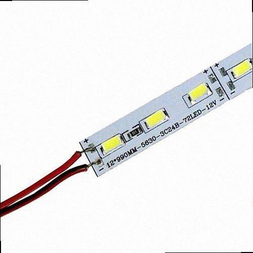 Лінійка Світлодіодна BRT 5630-72 led WW 24W 3500K, 12В, IP20 теплий білий зі скотчем LB-12-5630-72-14-3, фото 1