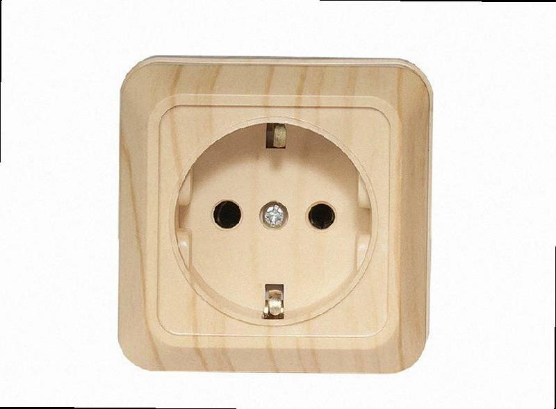 Розетка зовнішня з/з сосна OPERA 2804 LUXEL, фото 1