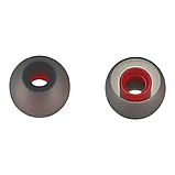 Амбушюри силіконові 3.8 мм насадки для вакуумних навушників та гарнітур розмір M сіро-червоні, фото 2