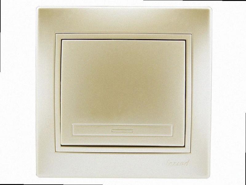 Вимикач Mira перловий перламутр 701-3030-100 LEZARD, фото 1