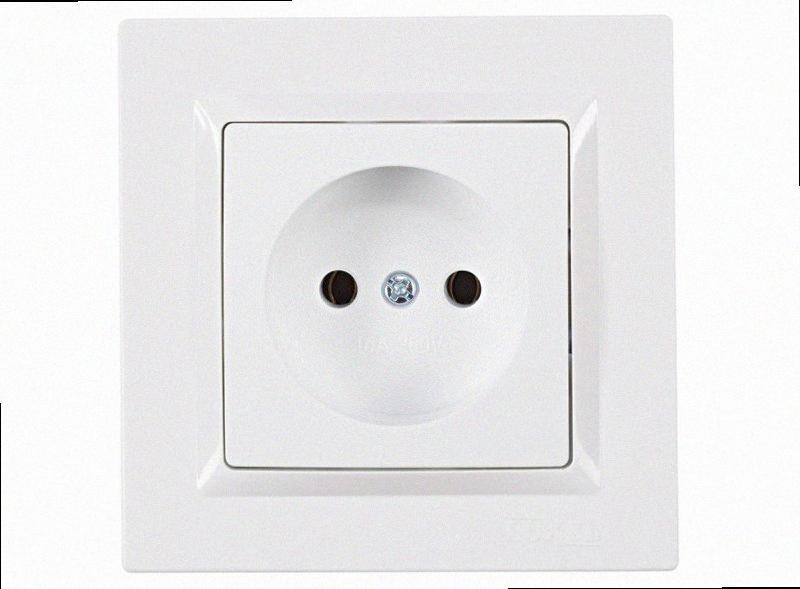 Розетка JAZZ (білий) 9001 9001 LUXEL, фото 1