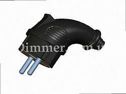 Вилка для розетки, вилка євро 220В, 16А, 2Р+РЕ вилка кутова 106-0400-108 LEZARD