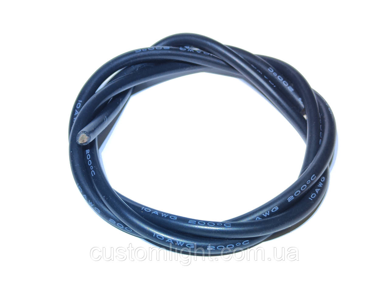 Провід мідний 10AWG у силіконовій ізоляції чорний