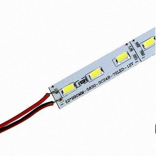 Лінійка Світлодіодна BRT 24V 5630-72 led W 24W 6500K, IP20 білий зі скотчем 00-00001273, фото 1
